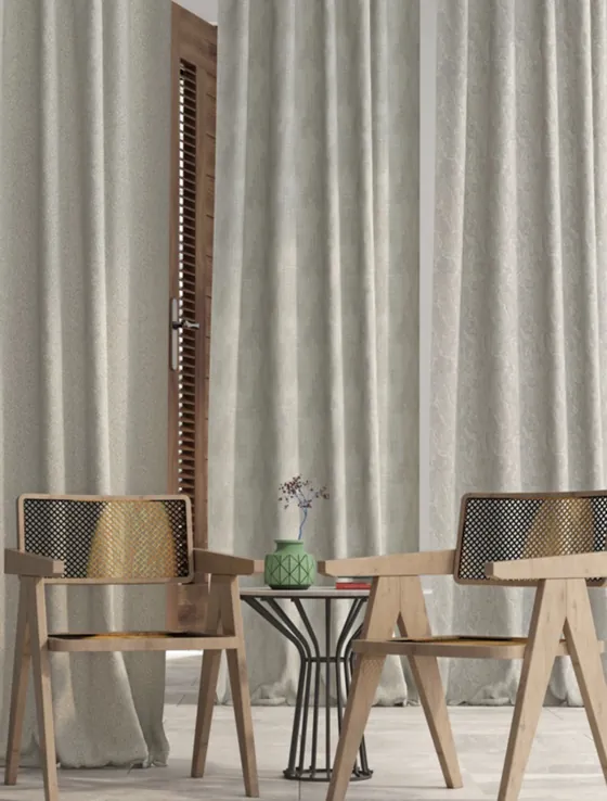 Linen curtains
